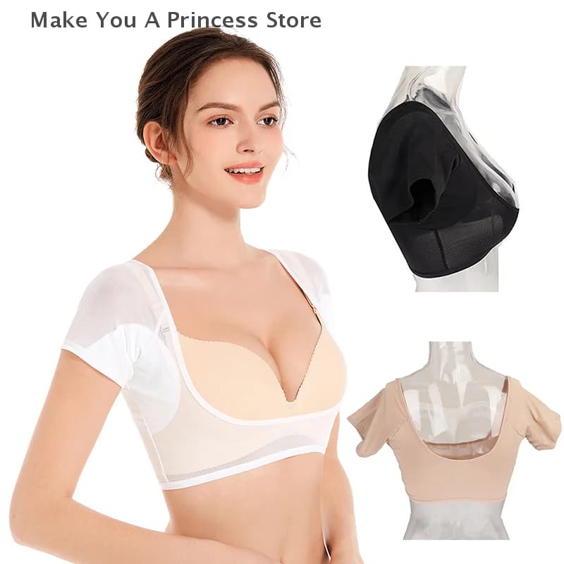 T-shirt da donna Forma Tamponi per il sudore Abito lavabile Abbigliamento Tamponi deodoranti per il sudore Cura delle ascelle Tampone assorbente per il sudore Deodorante