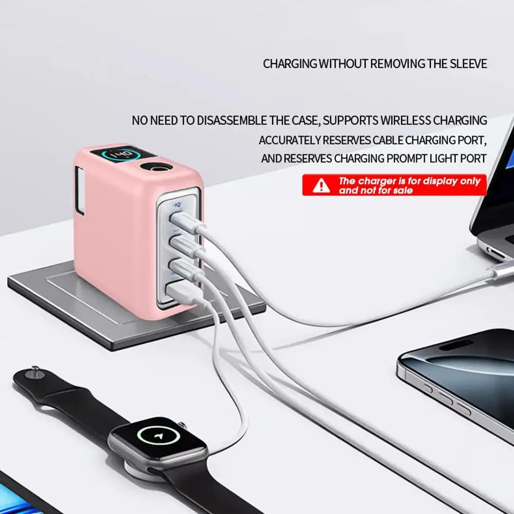 3color Charger Case For Anker Zolo140W Anti Drop Anti Sweat Dustproof Shell Power Bank Portable Charger Silicone Protective Case
