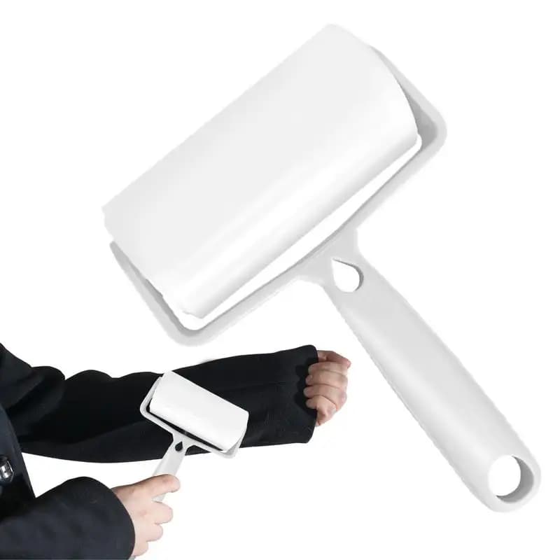 Rullo per lanugine riutilizzabile Rullo per peli di animali domestici riutilizzabile Levapelucchi appiccicoso Rullo appiccicoso portatile Rimozione lanugine appiccicose da viaggio