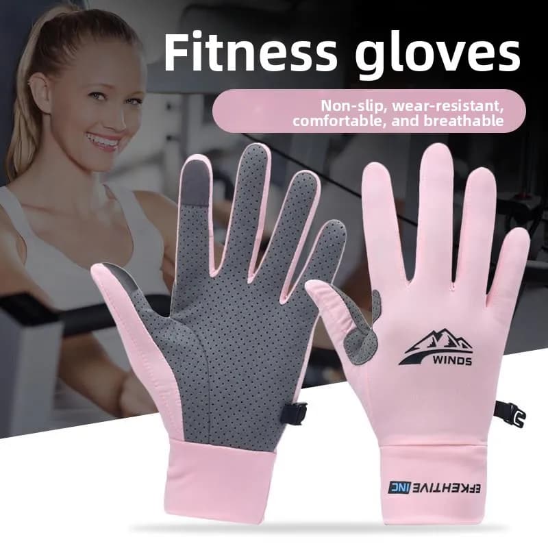 Fitn Gloves ex Anti-Slip Anti-Clasticity for Hand Protection, Gym Equipment, Sports Training with Dust Support for Tractions