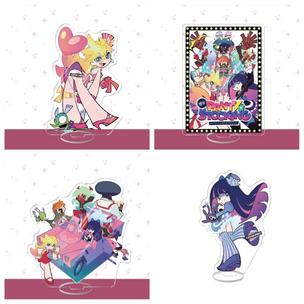 Cute Panty Stocking Anarchy Acrylic Large Stand Plaque Stocking·Anarchy Fan Collection Gift Decoration Desk Decoration Gift
