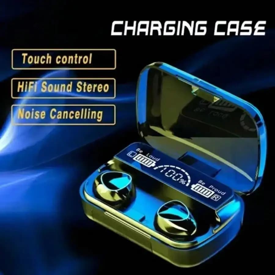 TWS M10 Cuffie Bluetooth senza fili Display a LED 3500mAh Scatola di ricarica 9D Stereo In-Ear Sport Auricolare Bluetooth 5.1 impermeabile