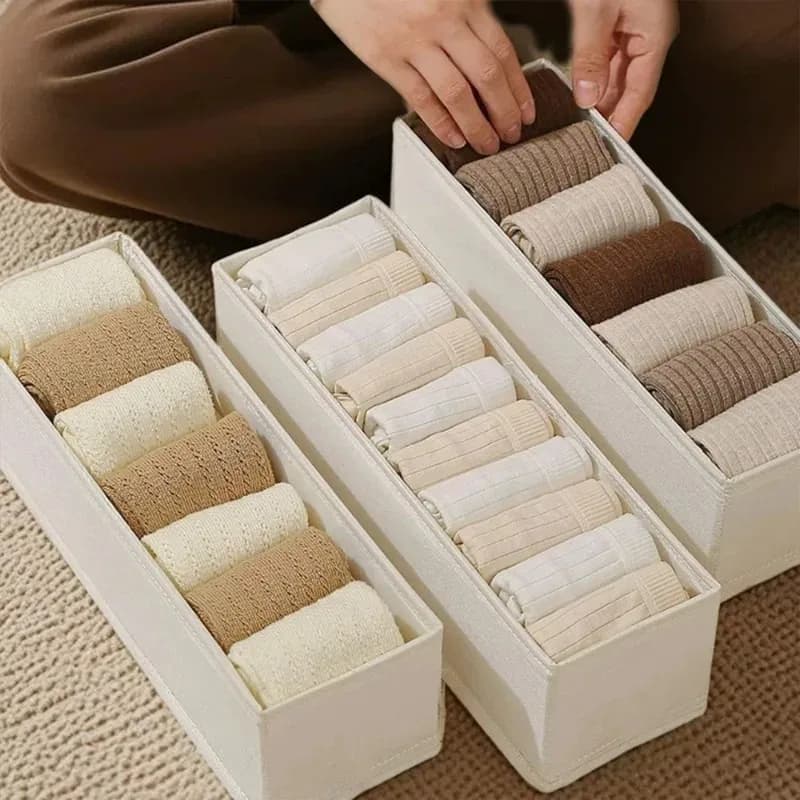 2/3/4pcs drawer wardrobe storage organizers cabinet drawer clothes storage box for t-shirts jeans underwear pants organizer box