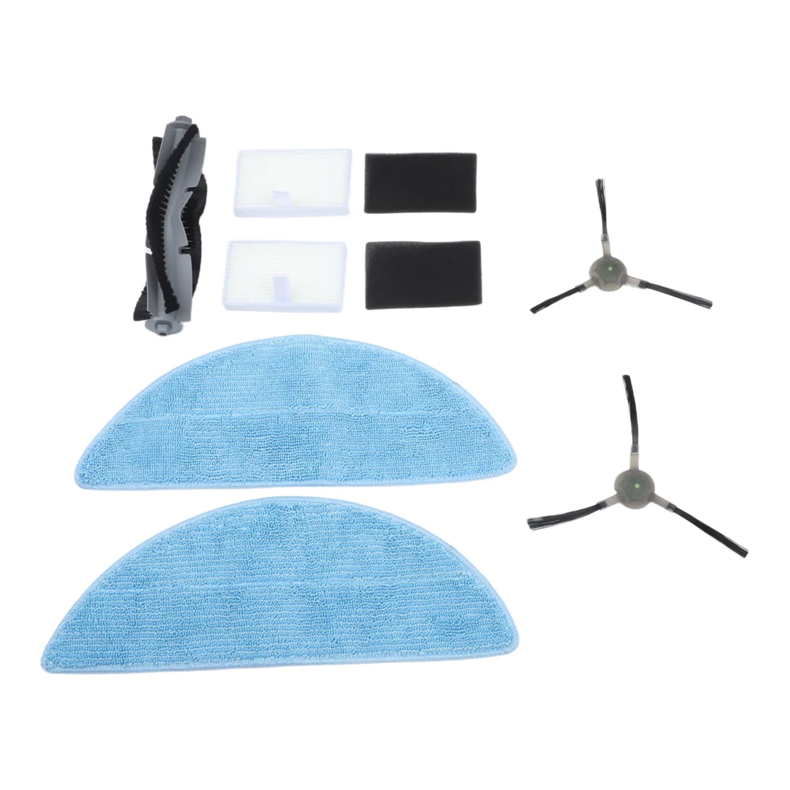 Conga Y70 Vacuum Robot Cecotec Accessories Kit includes main brushes, edge brushes, HEPA filters and cleaning cloths