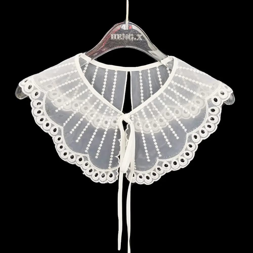 Sciarpa di moda Decorazione scialle Risvolto ricamato Accessori per vestiti Camicia a spalla nuvola Colletto finto Camicetta Colletto falso