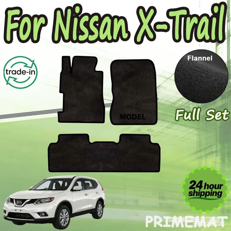 PRIMEMAT flannel mats for Nissan X-Trail T32 Rogue 2014~2020, five seats, car mats, panels, mats, carpets, foot guards.