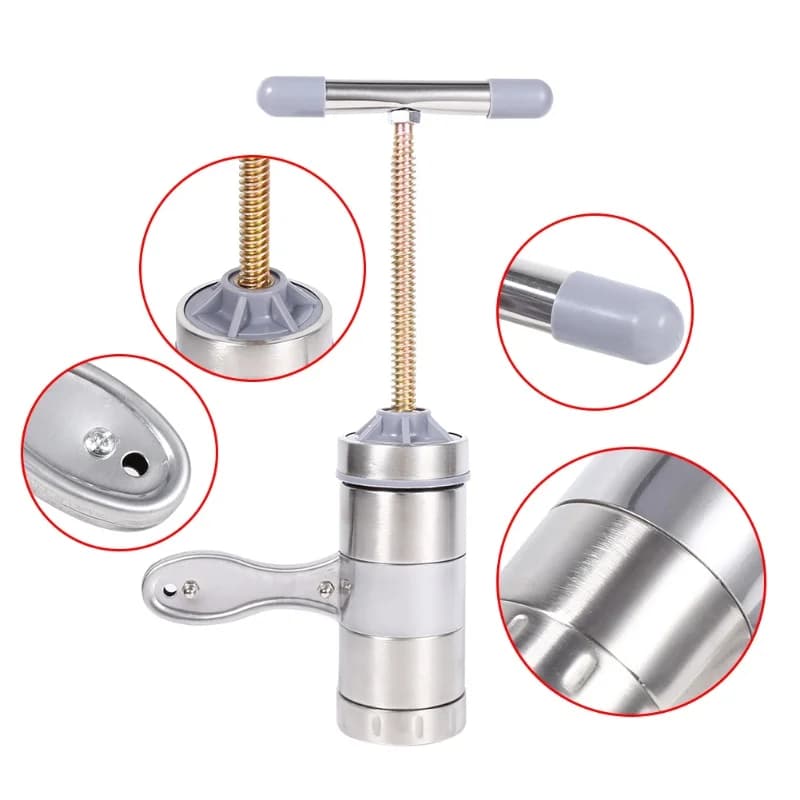 Portable Manual Operated Stainless Steel Pasta Maker Noddle Juicer Pressure Making Machine Noodle Maker Machine Noodle Press