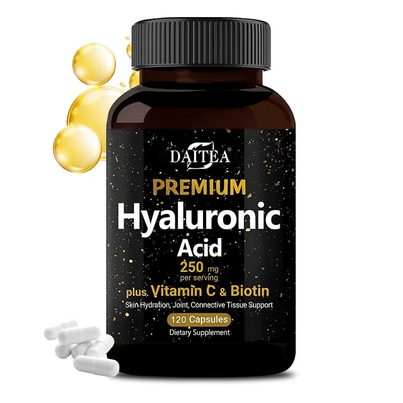 Hyaluronic Acid Supplement | Contains vitamin C and biotin, moisturizes skin, maintains joint health, promotes hair growth