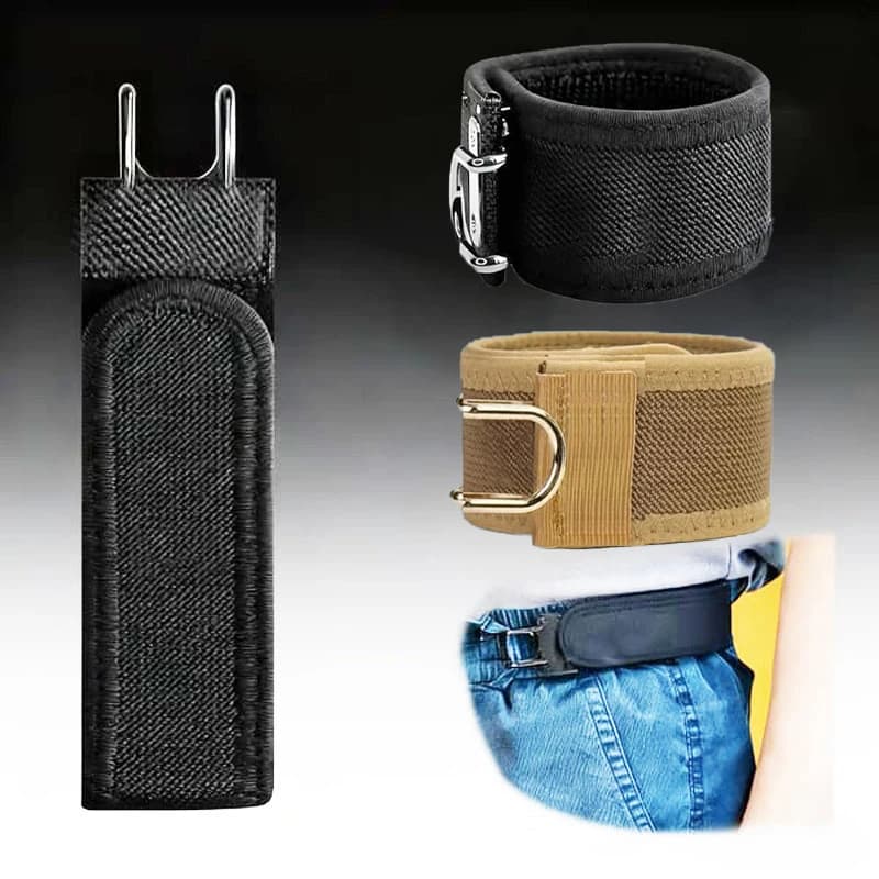 Cintura elastica con gancio in metallo regolabile Chiusura per cintura da uomo invisibile elasticizzata senza fibbia unisex per lavoro all'aperto e trasporto quotidiano 1pz