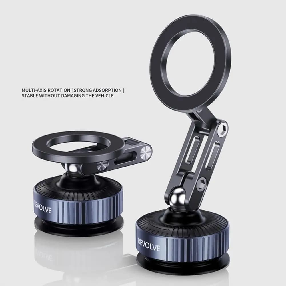 Supporto magnetico per telefono per auto Supporto pieghevole girevole per aspirazione forte adsorbimento del vuoto per staffa per auto per telefono cellulare