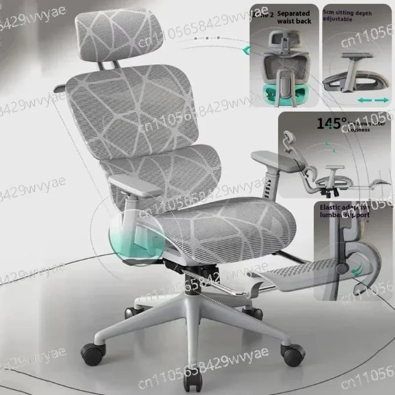 Sedia Ergonomica, Poggiatesta 3D, Poltrona, Sedia da Gaming, Sedia da Computer, Sedia Relax con Massaggio