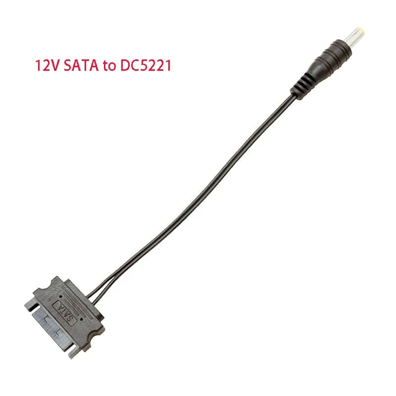 Cavo di conversione di alimentazione maschio da 15 pin DC5221 a SATA da 12 V 5 V per controller di striscia LED per cavo divisore di nucleo per computer PC