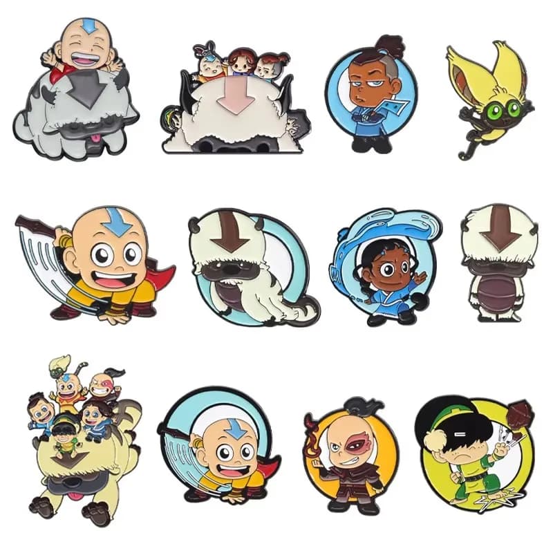 Animazione TV Show Spille smaltate Cartoon Anim Personaggio Spille in metallo Zaino da bavero Distintivo Gioielli di moda Regali per bambini Amici
