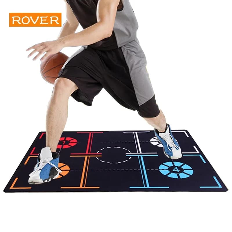 Tappetino per treno da basket Materiale antiscivolo insonorizzato Bambini adolescenti Controllo della palla interna Allenamento per gocciolamento ispessimento del trapano
