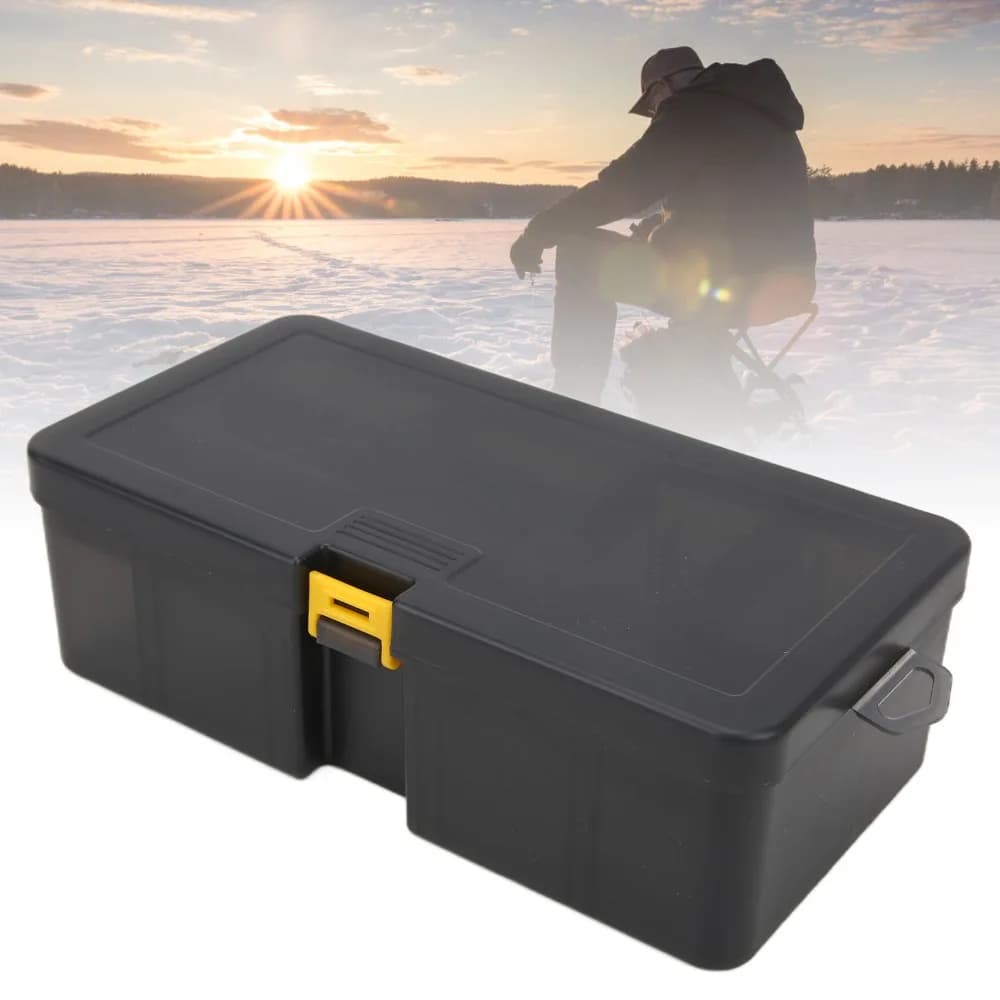 Box Double-Strong Esche Box Waterproof with Removable Dividers, Grey Esche Container, Outdoor Fishing Equipment Box
