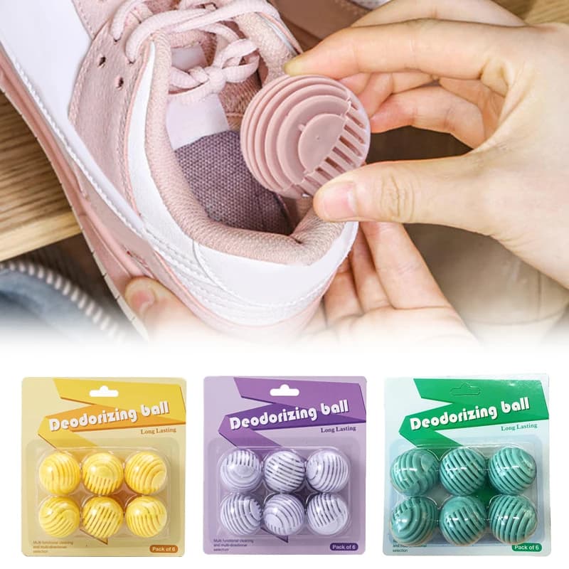 Long Lasting Aromatic Deodorant Freshener Balls, Moisture & Mildew Proof for Wardrobe, Shoe Cabinet, Bathroom, Gym Bag & Car