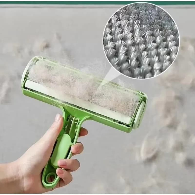 Spazzola a rullo per la rimozione dei peli di animali domestici rullo per la rimozione della lanugine per animali domestici di grandi dimensioni strumento per la pulizia del divano per mobili con pelucchi per cani e gatti lavabile portatile