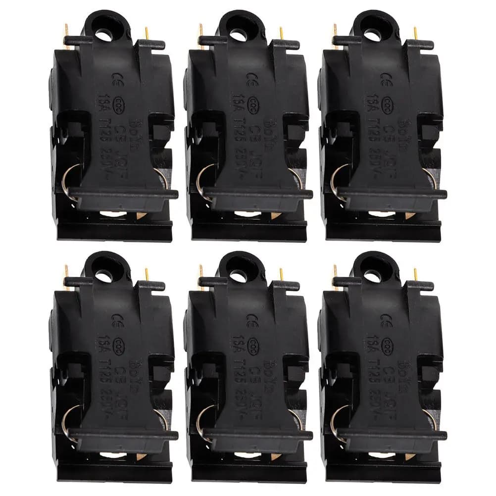6 Pezzi Interruttore di Controllo Termico per Bollitore Elettrico, Ricambio per Regolazione Temperatura Stabile - Senza Arco, Affidabile e Durevole