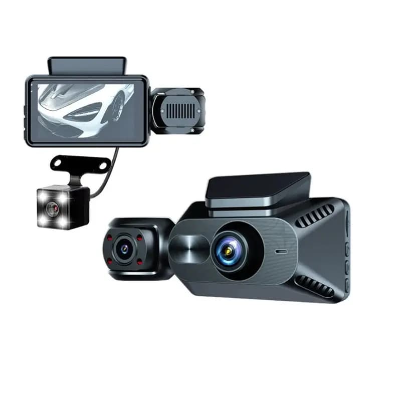 A20K-Night Vision 1080P Car Dash Cam Wifi 3 Channel Front Inside Rear Recording Car Video Recorder Camera Loop Functionality
