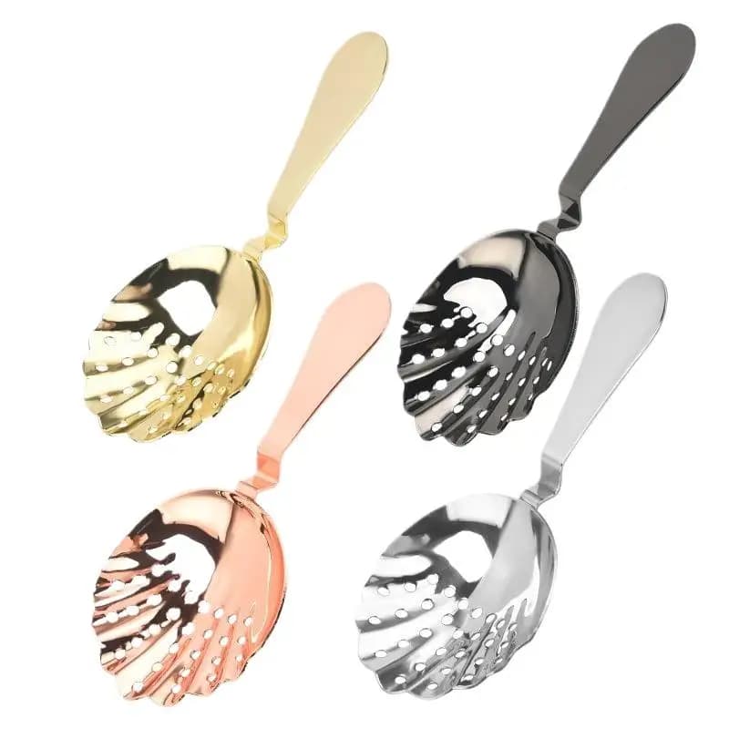 Julep Bar Strainer 304 Stainless Steel Cocktail Strainer Spoon Bar Sprung Cocktail Shaker Fast Drain Julep Strainer Bar Tools