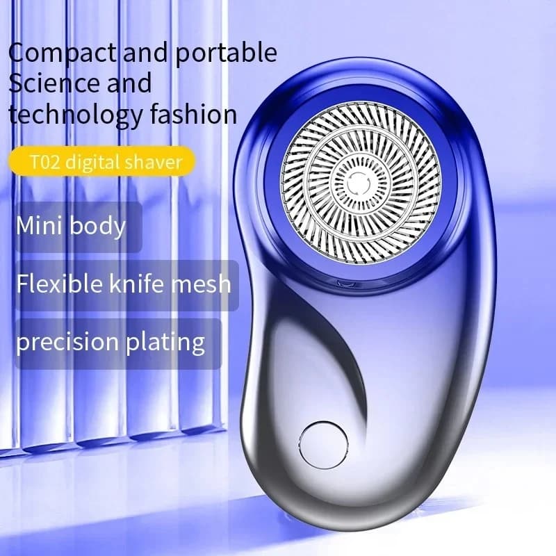 Electric Shaver Beard Trimmer USB Rechargeable Portable Fast Shaving Waterproof Washable Smart Power Display for Home Travel