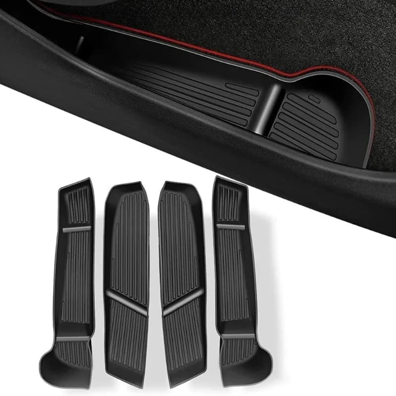 Organizer per Portiera Tesla Model 3 Y 2025, Vano Portaoggetti Laterale, Vassoio per Bracciolo, Portaombrello, Contenitore per Rifiuti Pieghevole e Lavabile