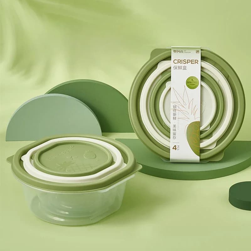 Contenitore per il pranzo al microonde con serbatoio multigrani, frigorifero per frutta e verdura da cucina, scatole sigillate, strumento di conservazione in plastica per snack,