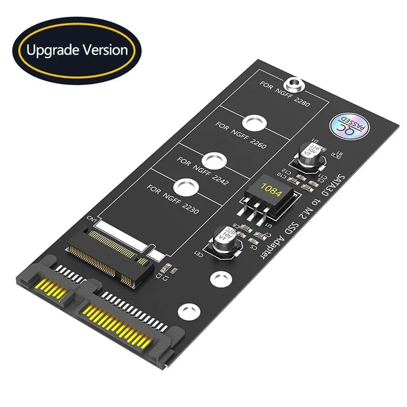 Scheda adattatore B Chiave B&M M.2 NGFF SSD a SATA 3 3.0 Convertitore per protocollo SATA M.2 Unità disco a stato solido SSD 2230 2242 2260 2280