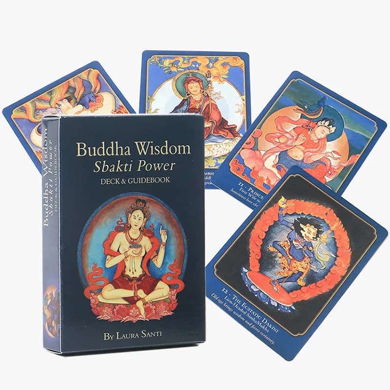 Carte dei Tarocchi con la saggezza del Buddha e il potere dello sbakti, giochi da tavolo in inglese per adulti, mazzo di oracoli