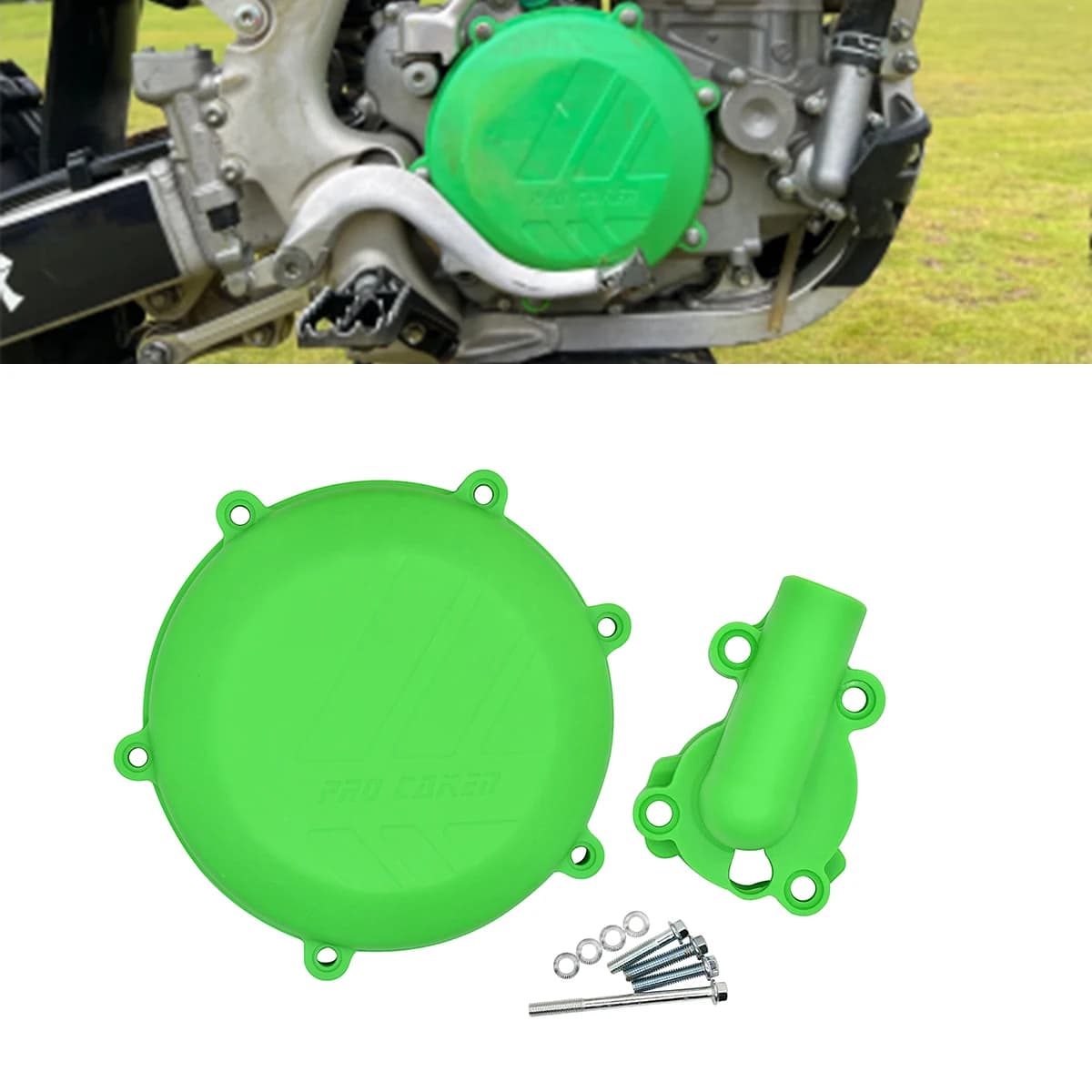 For Kawasaki KX450F KX 450F KXF450 2016 2017 2018 Dirt Bike Motorcycle Plastic Clutch Guard Water Pump Protector Cover