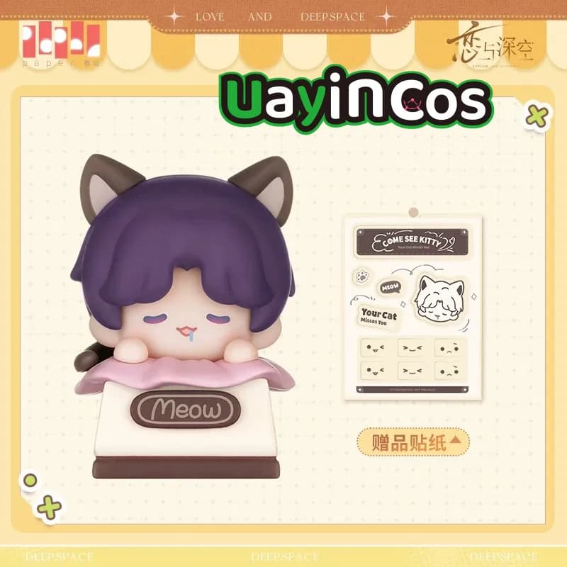 Keycap Originali Serie Love and Deepspace Rafayel Zayne Caleb Meow, Tastiera Meccanica, Giocattoli Anime, Regali Cosplay