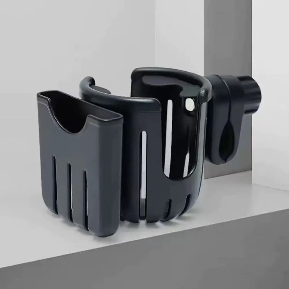 Portabicchieri per passeggino Portabottiglie per carrozzina 2 in 1 Portabottiglie per latte Porta cellulare multifunzione rosa nero