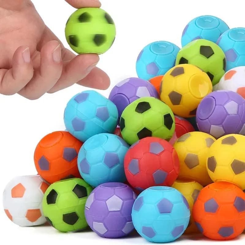 10 pezzi Fidget Spinner Palle sportive Bomboniere per bambini Goodie Bag Stuffers Scatola del tesoro Giocattoli per premi in classe Regali di ritorno