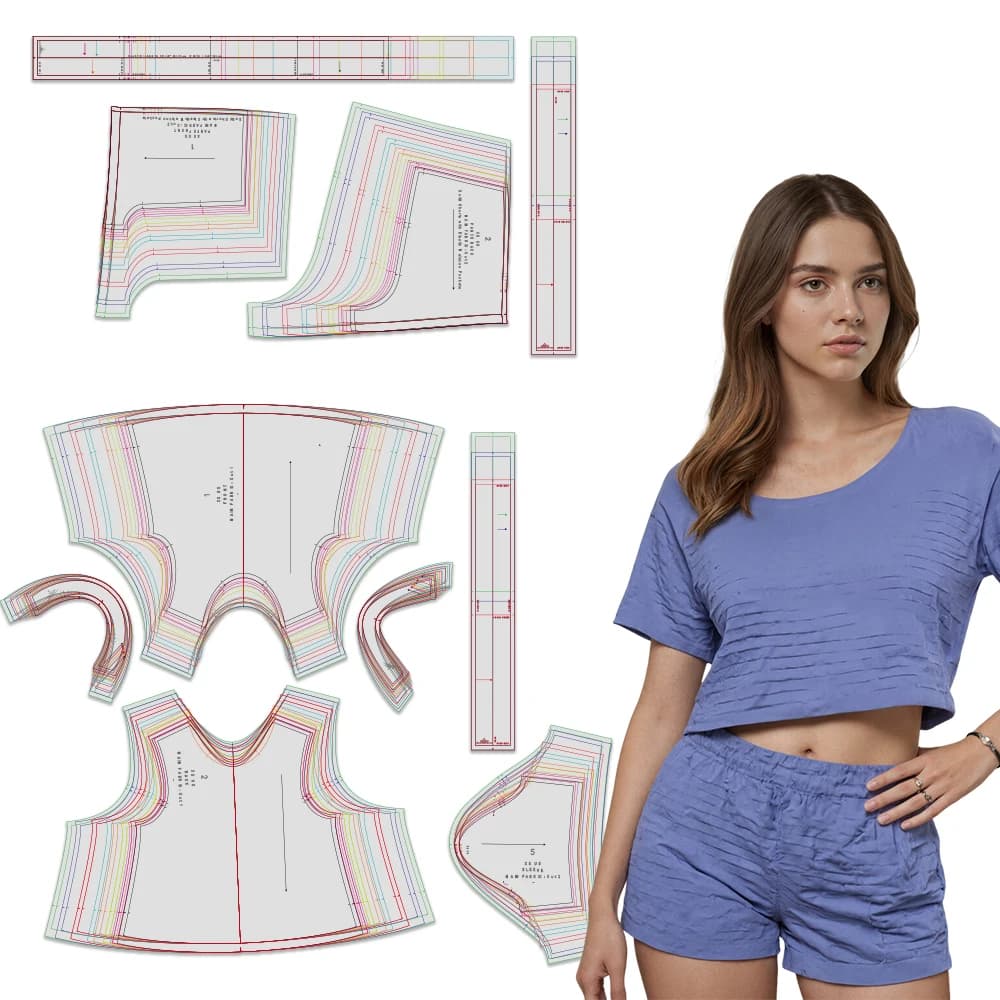 Modelli di cucito per abbigliamento da casa casual da donna in 9 taglie (XS-5XL), kit da cucito per principianti per abbigliamento da donna