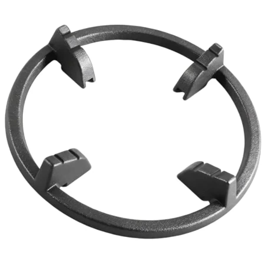 Supporto ad anello in ghisa per wok, antiscivolo, per fornelli a gas, compatibile con wok a fondo rotondo, griglia di ricambio per Samsung, GE, KitchenAid, LG, Whirlpool