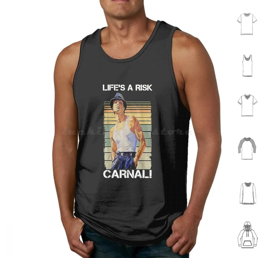 Lifes A Risk-Carnal Vintage Blood In Blood Out Canotte ispirate Gilet senza maniche Lifes A Risk Carnal Vintage Blood In Blood