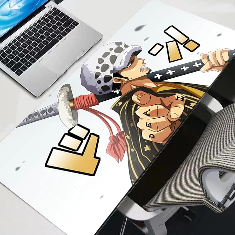 Tappetino per mouse Anime, accessori gaming, mousepad per gamer, tappetino da scrivania per PC completo, tastiera, One Piece, Varmilo, resistente