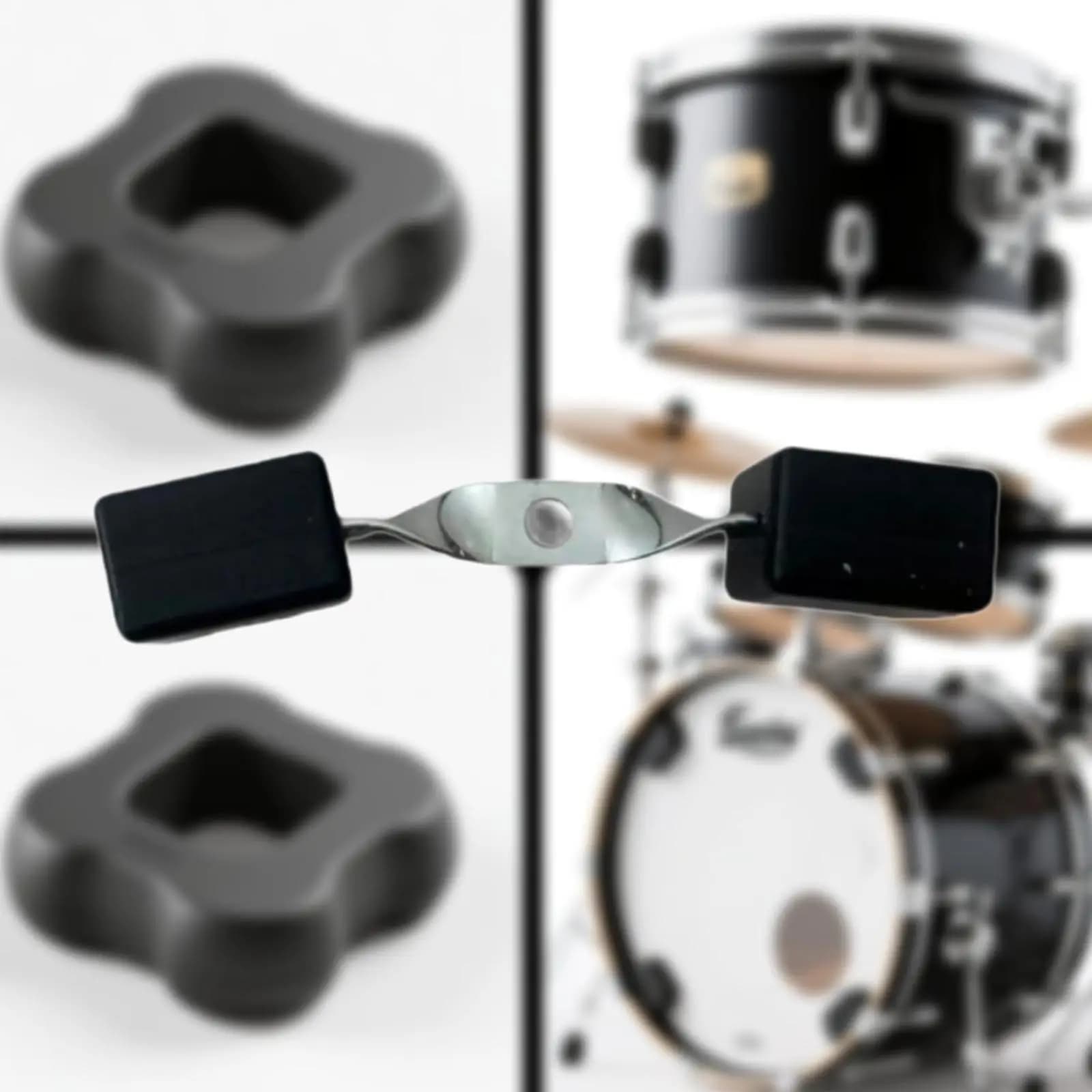 Protezione per Fusto in Metallo, Accessori Professionali per Batteria Jazz e Set di Percussioni
