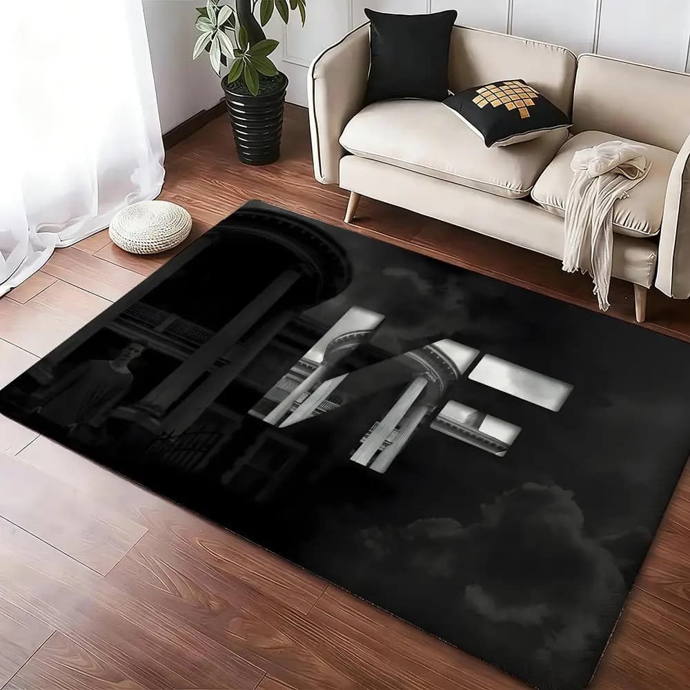 NF N-Nathan John FFeuerstein Rapper Tappetino in flanella morbida e spessa antiscivolo per soggiorno, camera da letto, cucina, tappeti decorativi