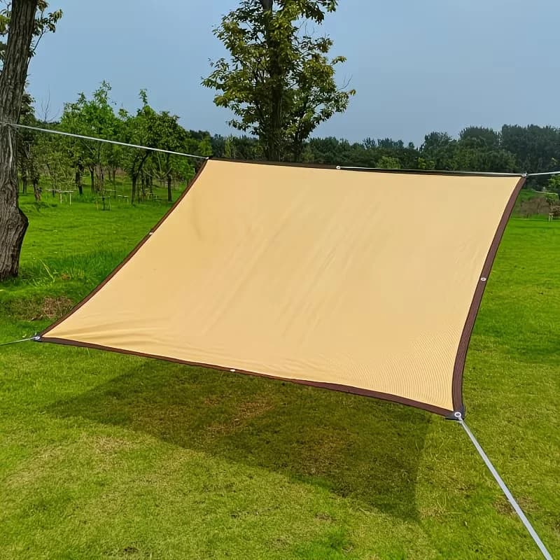 Telo Copertura per Tende da Sole Auto, Rete Parasole Beige per Esterni, Rete e Copertura Ispessita Anti-UV per Balcone, Giardino e Serra