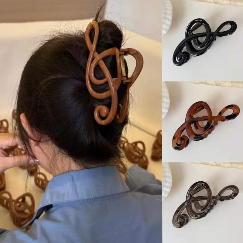 Fermagli per Capelli a Forma di Nota Musicale, Stile Dolce e Minimalista, Clip a Squalo, Accessori per Capelli, Regalo