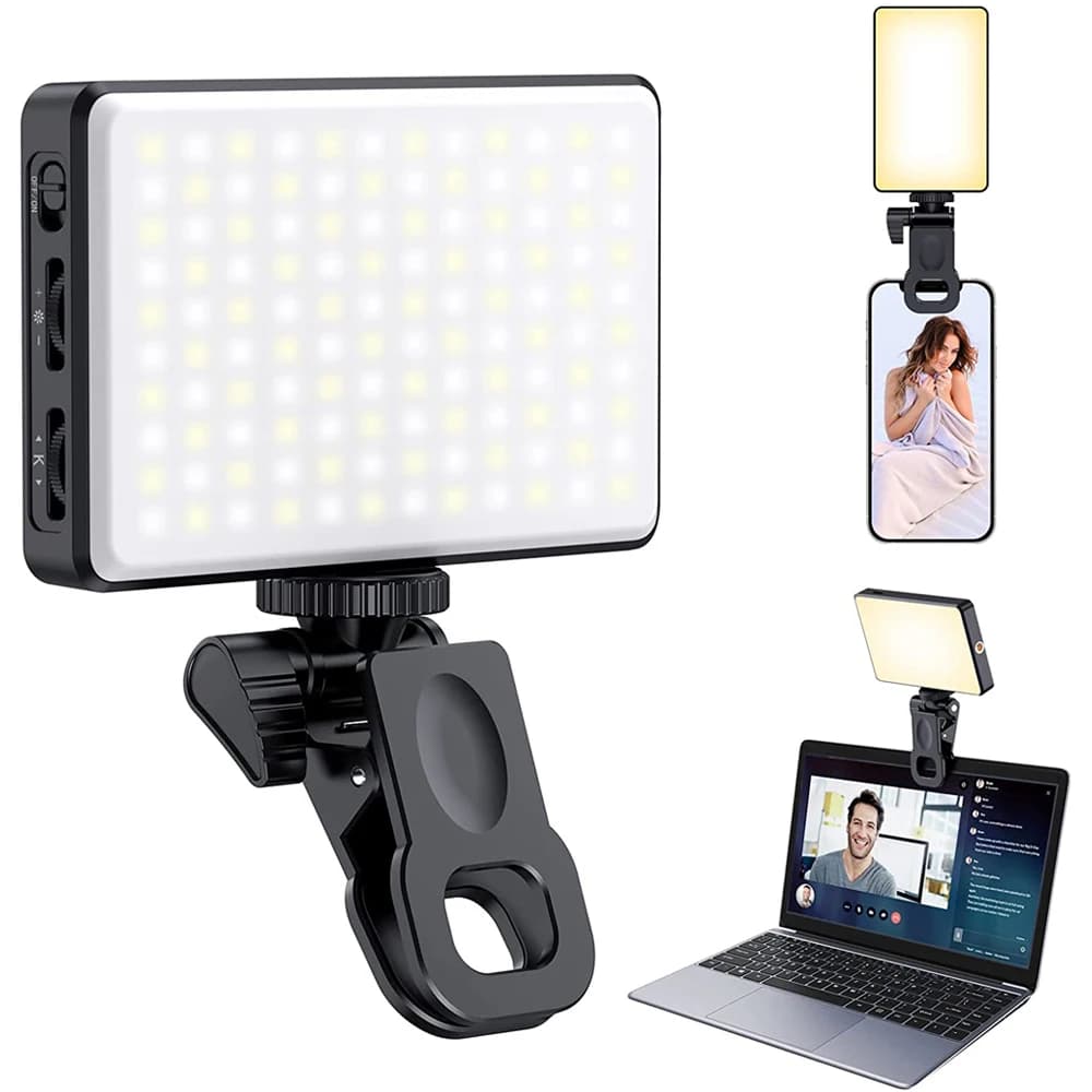LED selfie light Filling light for phone 120 LED 3000mAh Rechargeable portable video light for selfie for video conferencing Tiktok Vlog