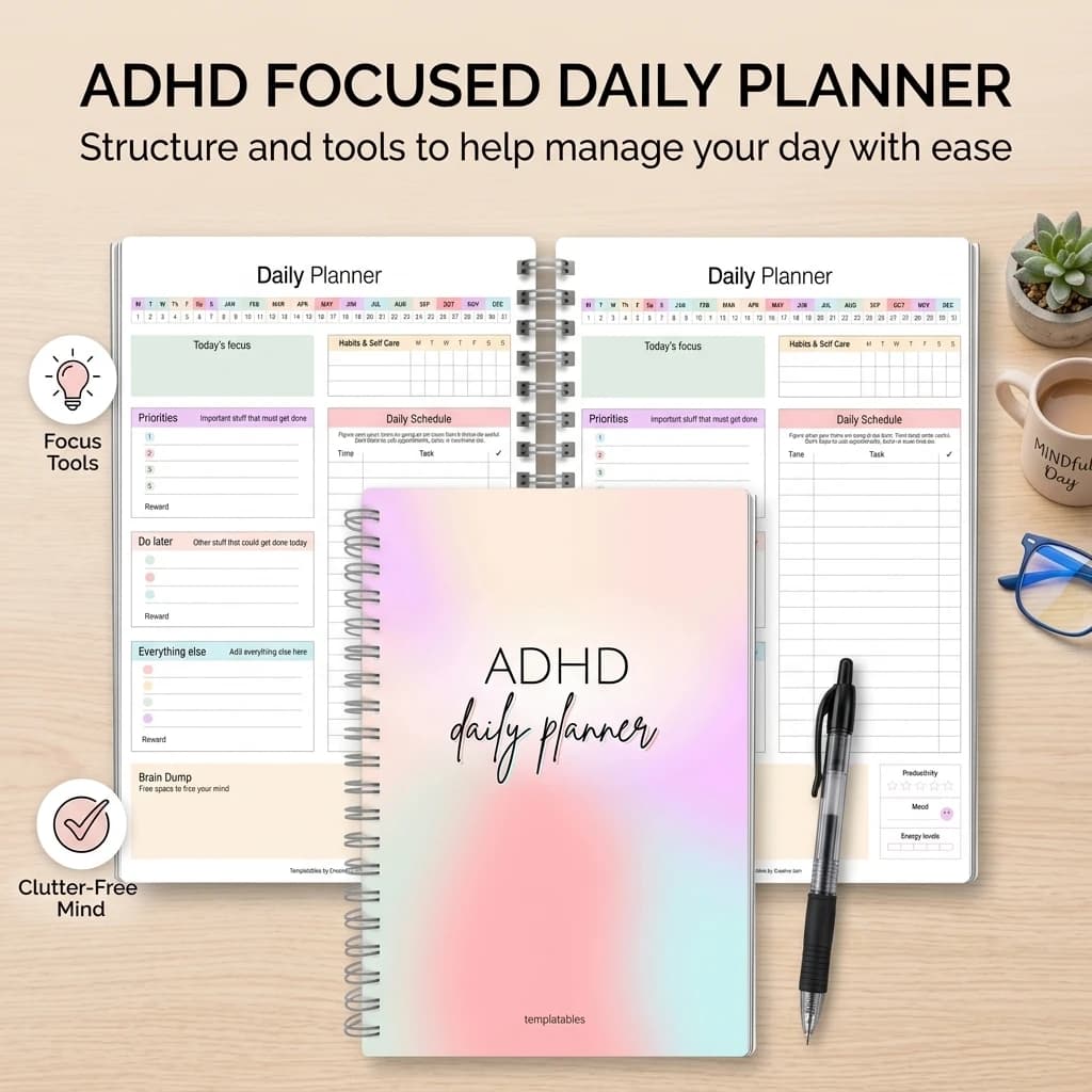 Quaderno per Registrazione Quotidiana di Entrate ed Espese per la Pianificazione del Budget con Tracker Settimanale per Concentrazione Ottimizzata (Adatto per ADHD) per Uso Personale e Aziendale