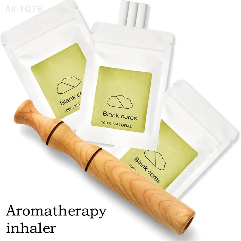 Wooden Aromatherapy Inhaler Stick Personal Essential Oil Diffuser for Quit Smoking - Natural Relaxing Scented Sniff Sticks