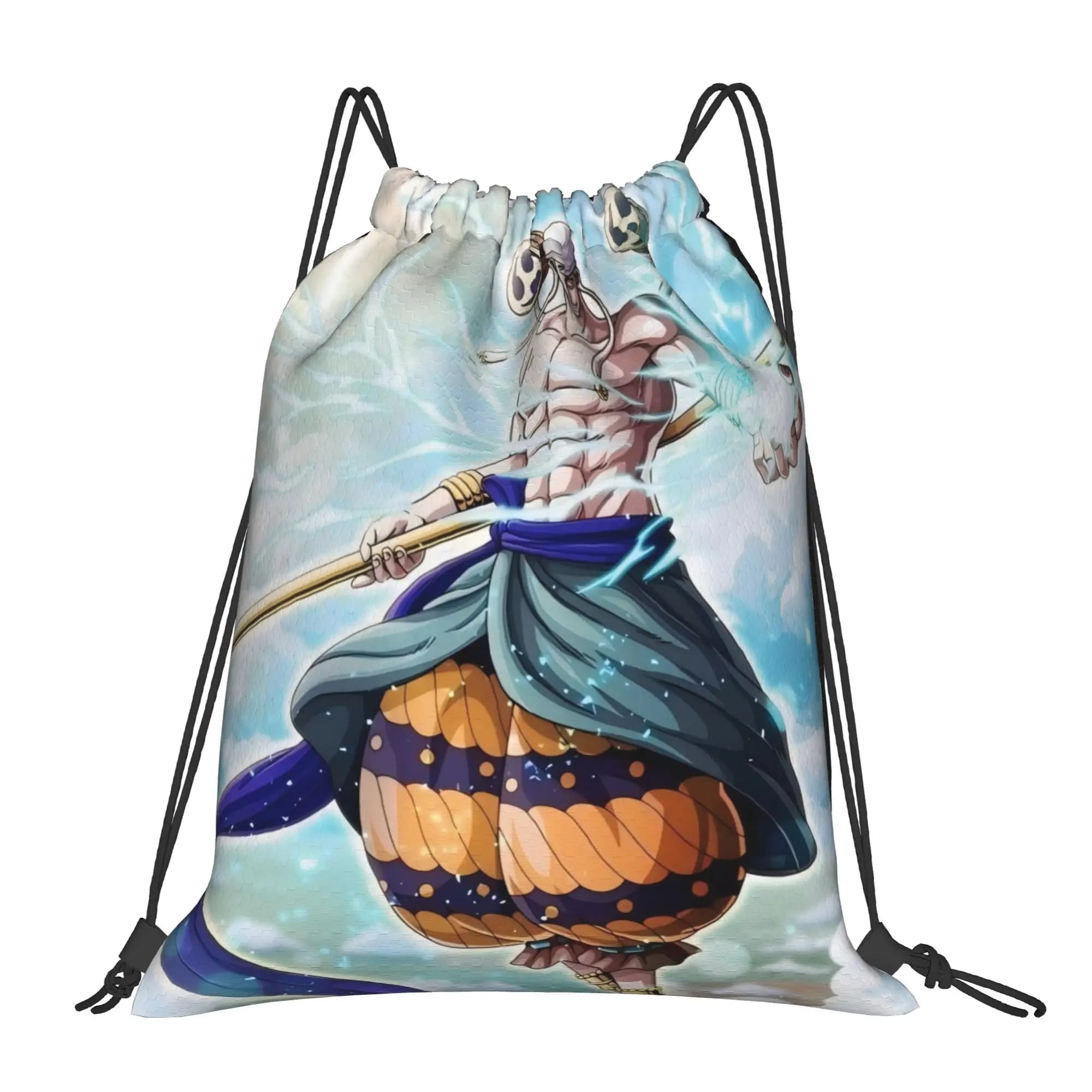 Borse con coulisse God Enel One Piece, zaino da viaggio, borsa per scarpe da scuola