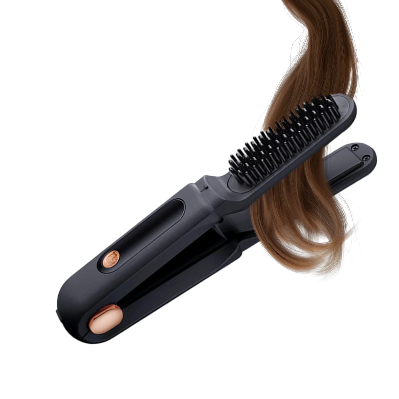 Wireless Hair Plate Brush with LED Display / 3 Electrical Negative Ions at Temperature Hair styling tool with heated comb anti-scotting