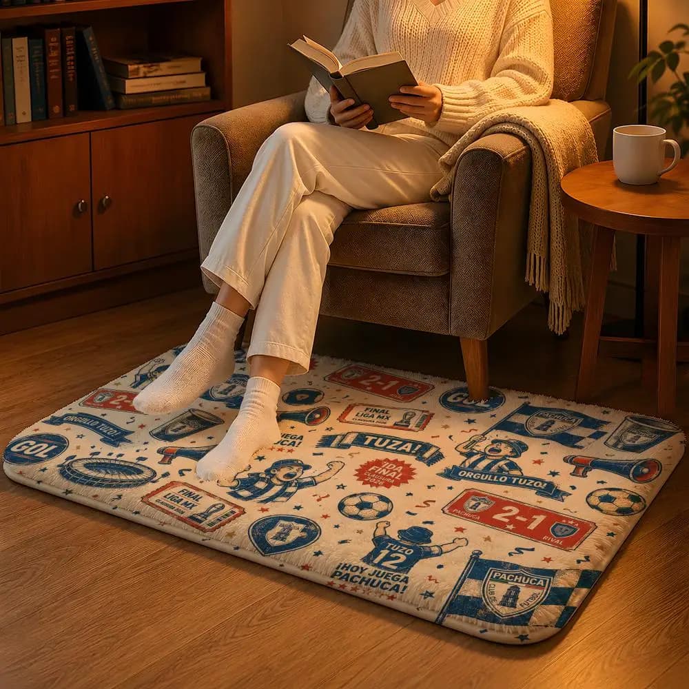 Fervent Moments of Mexican Fans Floor Mat Soft Flannel Non-Slip Rug Washable Floor Mat for Living Room Bedroom Home Decor