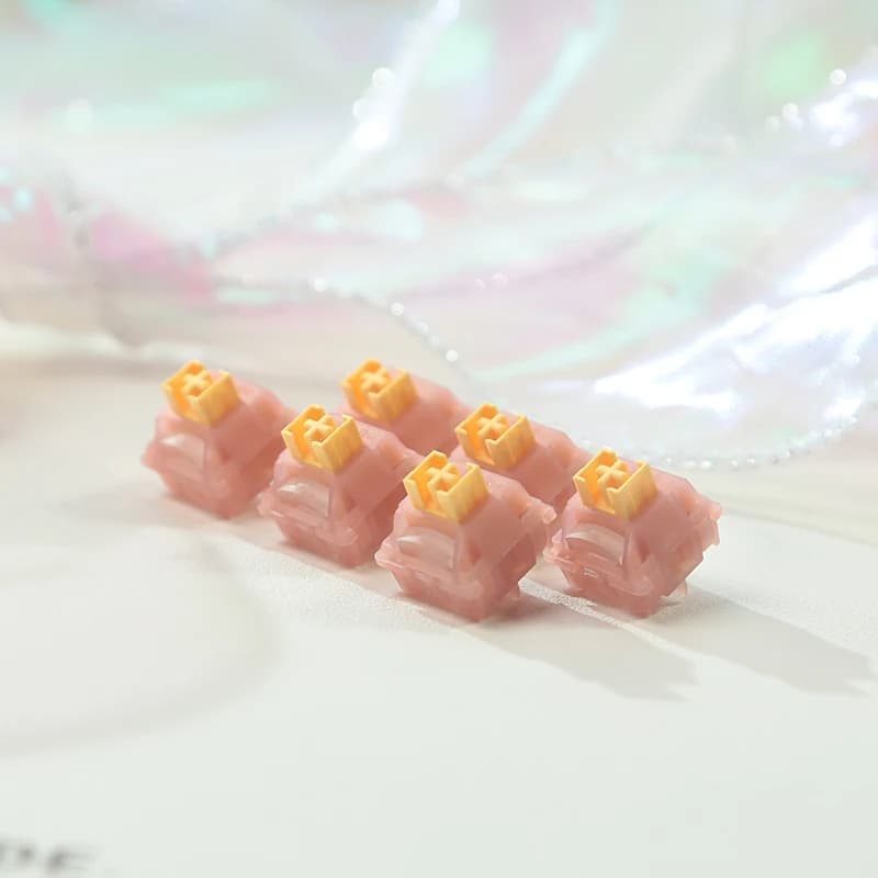 Outemu V3 Interruttori Silenziosi/Clicky Lemon Peach Interruttore per tastiera meccanica 5Pin Lubrificante RGB Gaming MX Interruttori Lineari Tattili