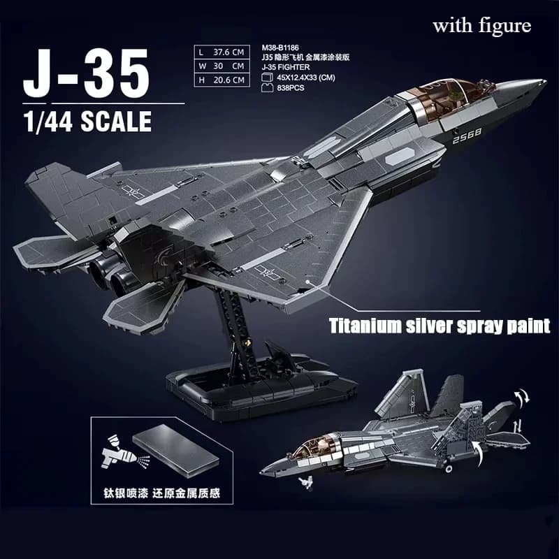 WW2 Armato Modello di Aereo Building Blocks MOC F140/SU-57/KA-50 Combattente Bomber elicottero Aereo Carro Armato Mattoni FAI DA TE Giocattolo Per Bambini Ragazzi