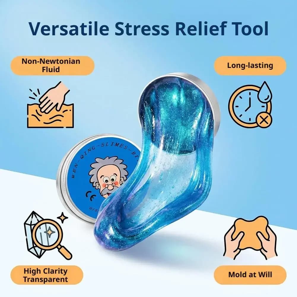1K-Reusable Putty Liquid Crystal Bouncy Slime Toy Set Kid Safe Mud Stress Relief Toys Color Clay Handmade DIY Handgum Playdough